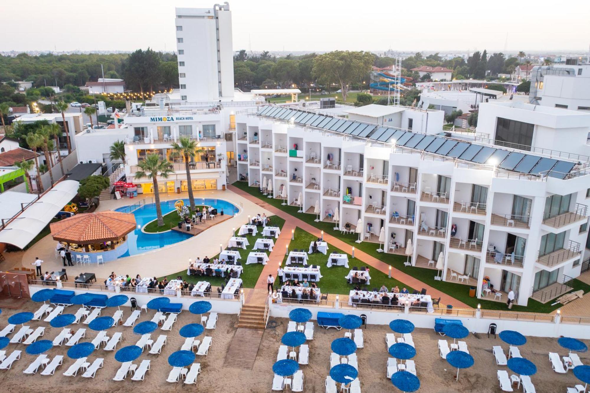 Mimoza Beach Hotel Agios Sergios Exterior photo
