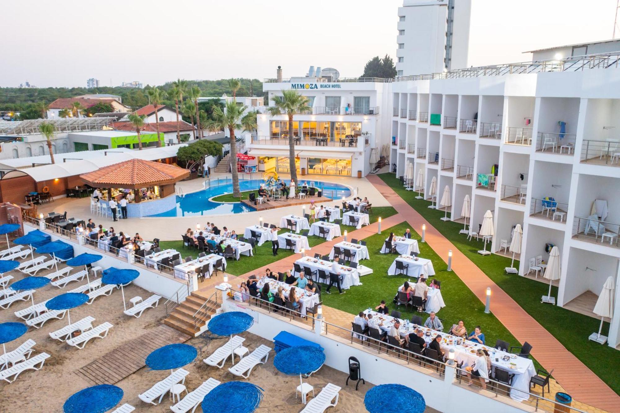 Mimoza Beach Hotel Agios Sergios Exterior photo