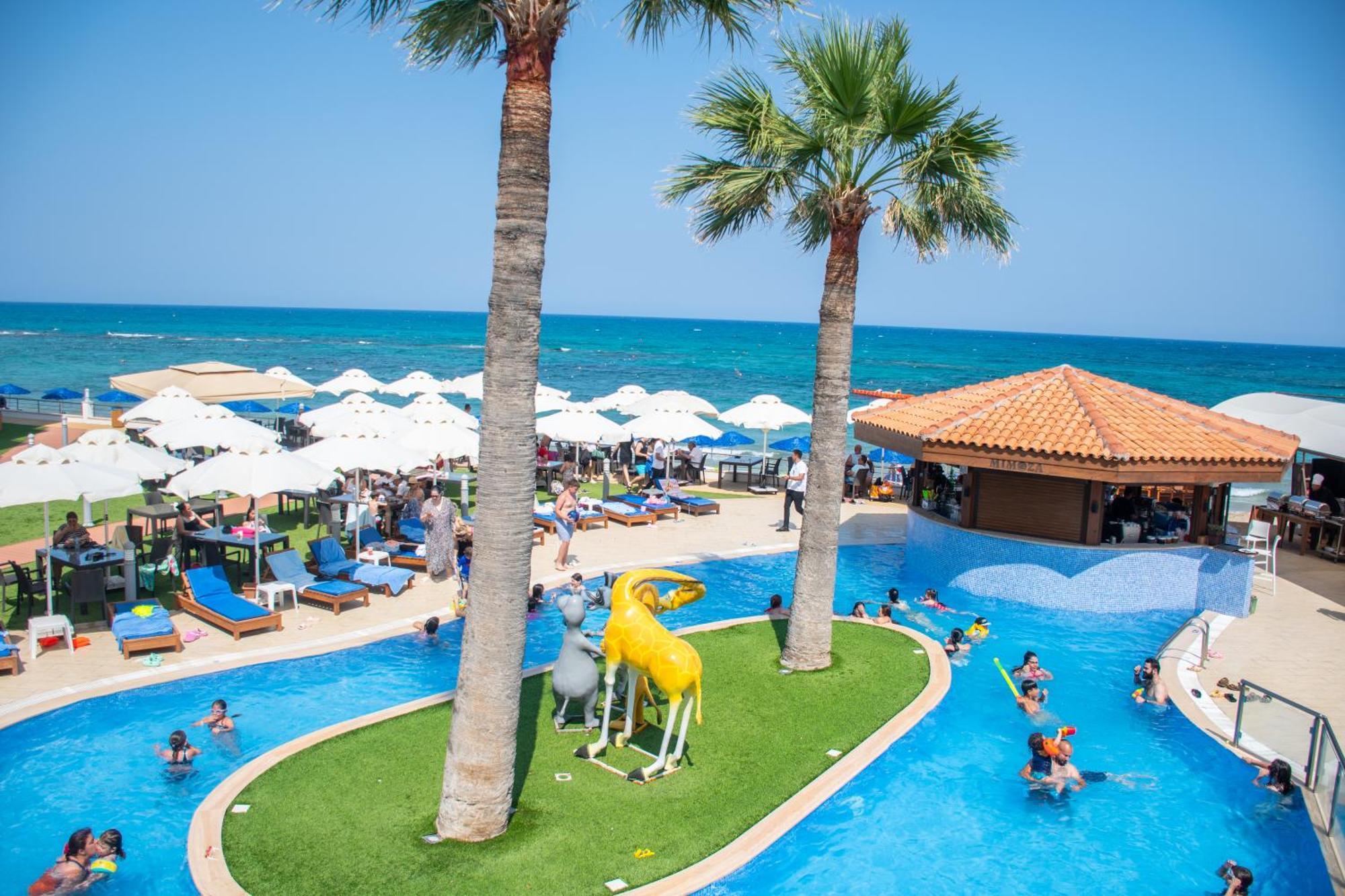 Mimoza Beach Hotel Agios Sergios Exterior photo